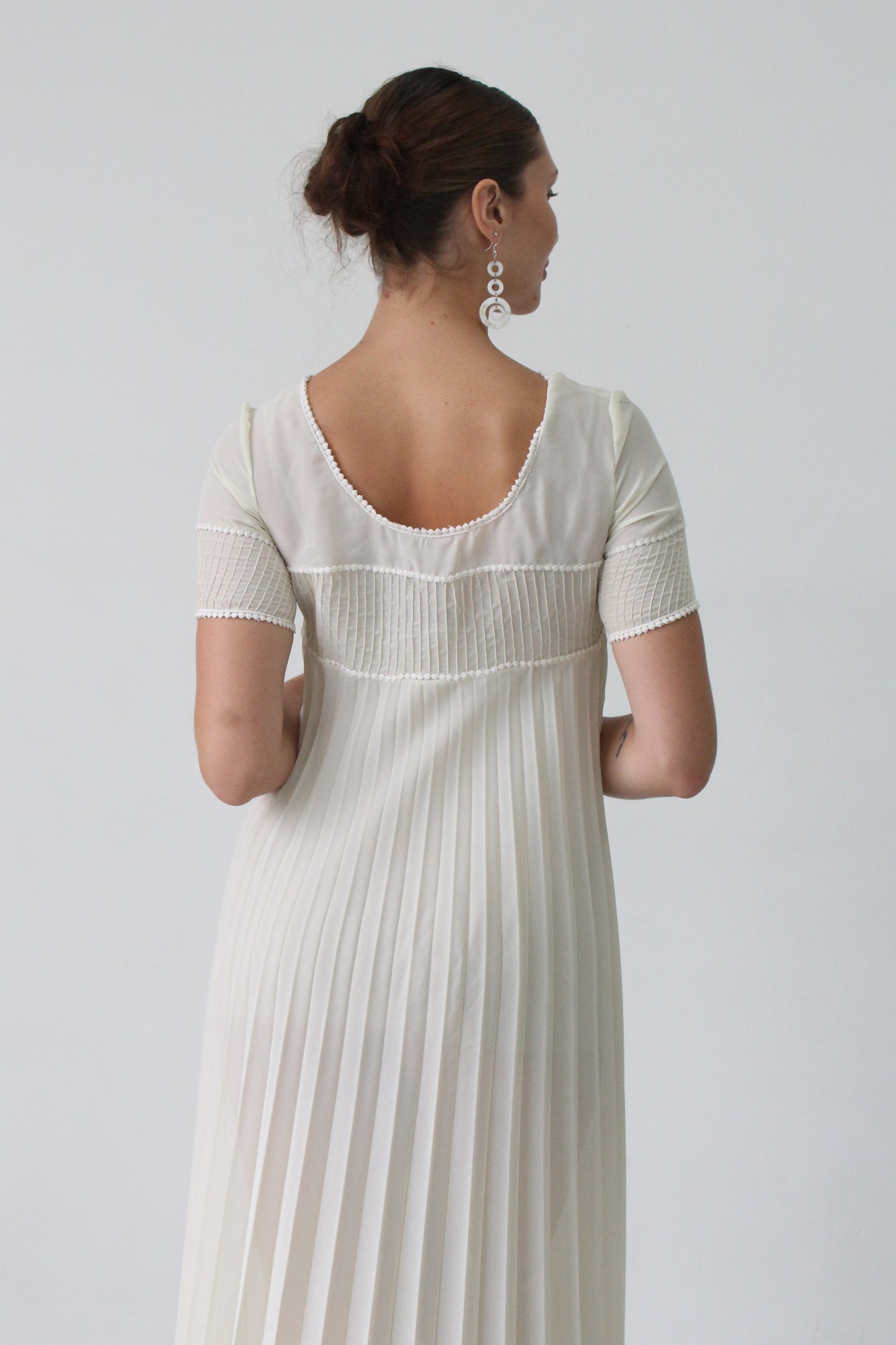 40s sheer maxi slip dress - SZ S