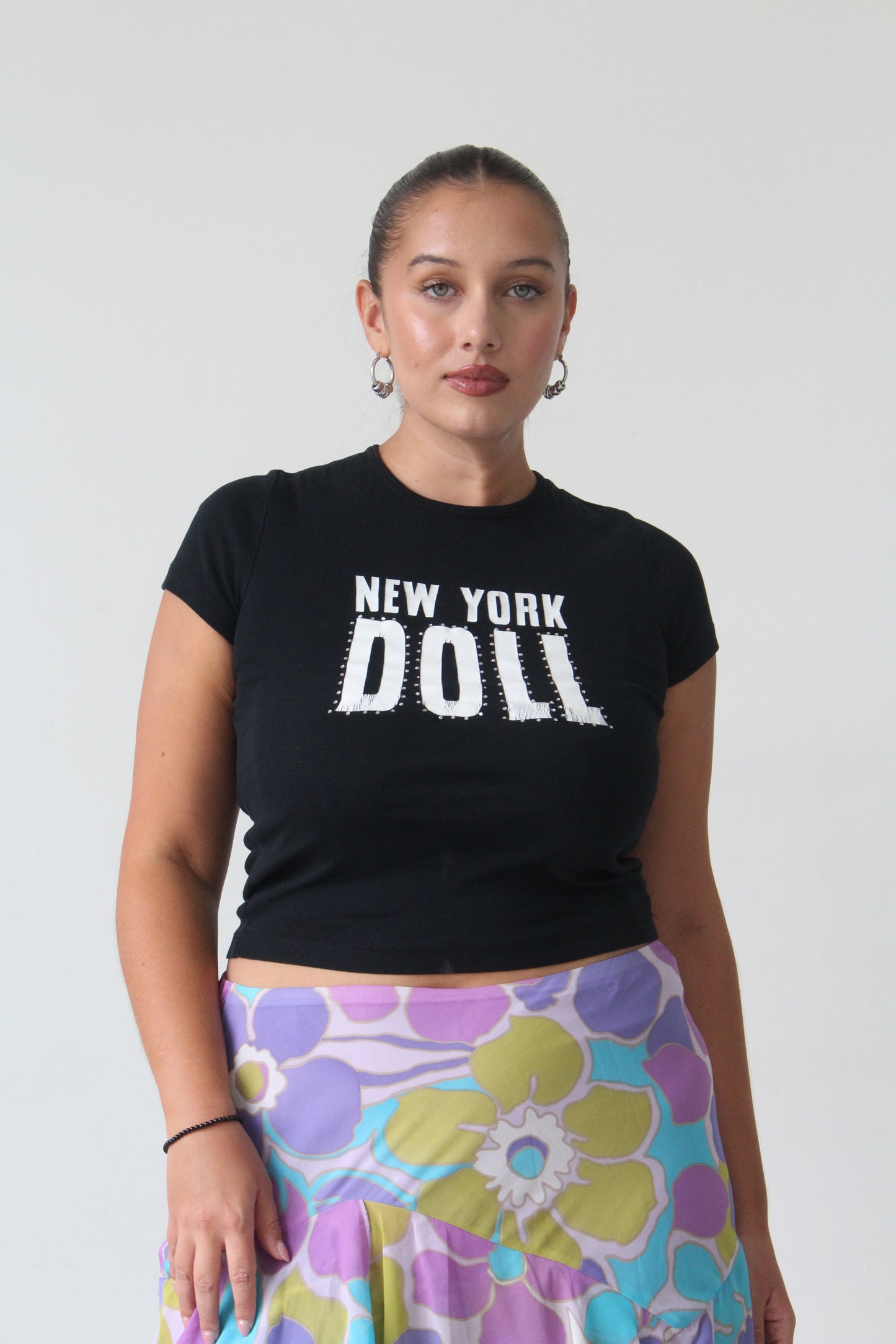 y2k new york doll graphic tee - SZ S-L