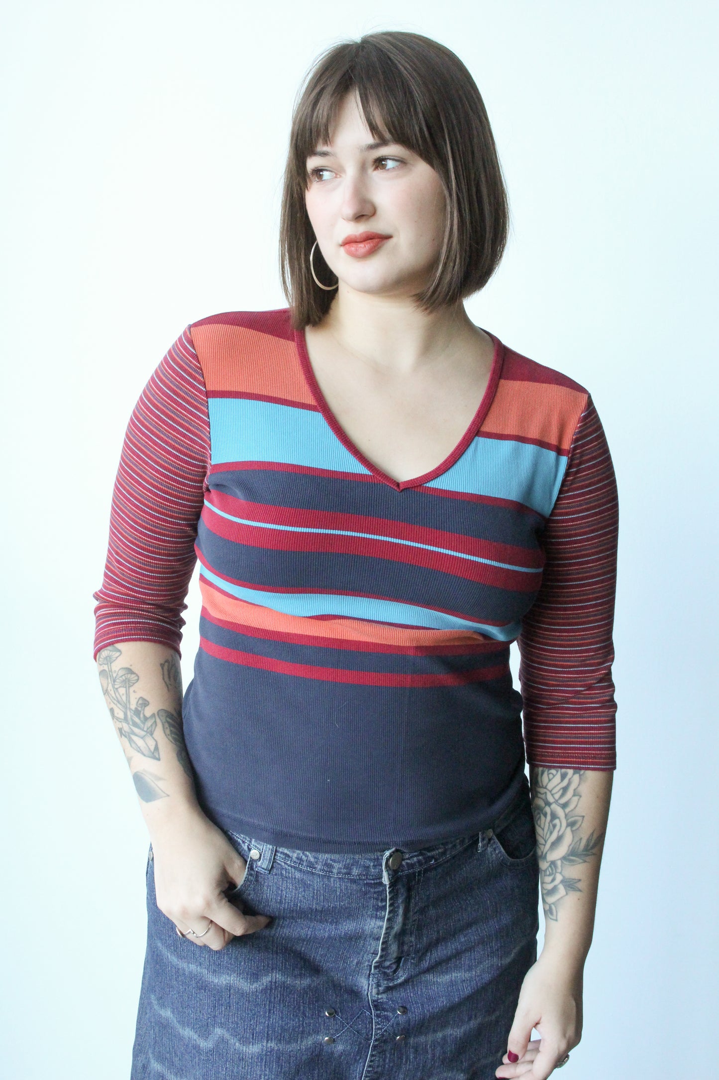 y2k GAP striped top - SZ M/L