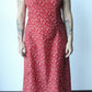 red floral maxi dress - 2XL