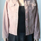 pink leather jacket - SZ L